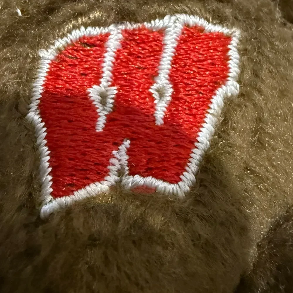 University of Wisconsin Bucky Badger + Keychain Mascot– Soft Mini Stuffed Toy 5”